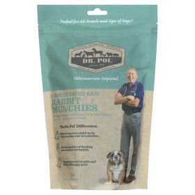 Dr. Pol Freeze Dried Munchies Rabbit Dog Treat and Meal Topper 8 Ounces