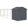 Dog House with Roof Anthracite 46.1"x159.4"x48.4" Galvanized Steel