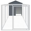 Dog House with Roof Anthracite 46.1"x159.4"x48.4" Galvanized Steel