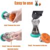 Treat Dispensing Puzzle Barbell-Shaped Dog Toys; Interactive Chase Toys; Improves Pets Intelligence