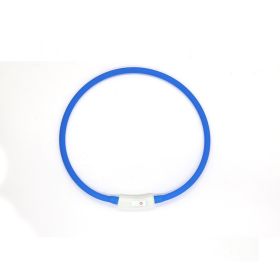 Fashion Led Pet Collar Dog (Option: Blue Monochrome)