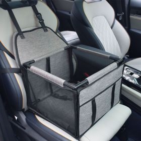 Dog Car Mat Pet Safety Seat Anti-dirty Waterproof Pet Bag For Car Use Car Kennel (Option: 39x39x27cm-Light Gray)