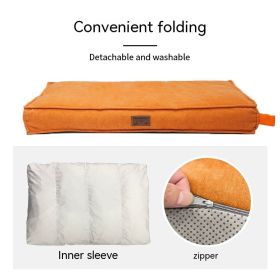 Small And Medium-sized Dogs Bed Removable And Washable Border Shepherd Kennel Four Seasons Universal Sleeping Sofa Pet (Option: XS-Orange (washing)