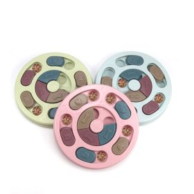 Pet supplies Dog puzzle toys Antiboreal artifact Interactive puzzle feeding (Color: Pink)