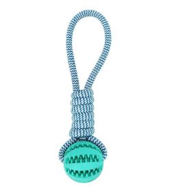 Pet Tooth Cleaning Bite Resistant Toy Ball for Pet Dogs Puppy (Color: Blue)
