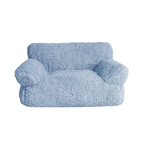 Cotton Velvet Removable And Washable Multi-color For Cats And Dogs Sofa Nest (Option: Morandi Blue-XXL)